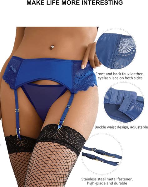 ohmydear Strapsgürtel Breit Damen Strumpfhalter Strapsen Dessous Set