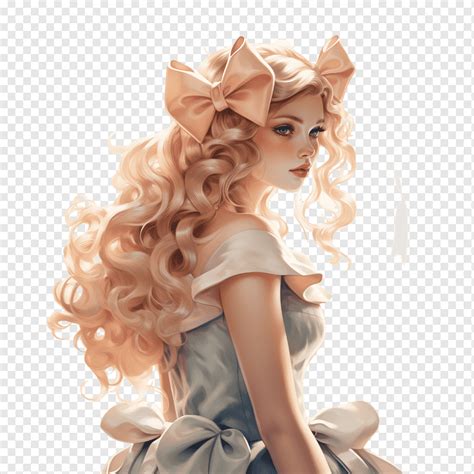 Bow Tie Bow Blonde Girl Princess Png PNGWing