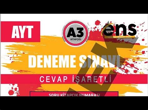 ENS YAYINLARI AYT DENEME SINAVI GEOMETRİ SORU 30 YouTube