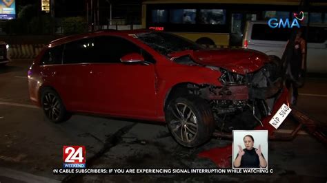 2 Patay 1 Sugatan Sa Pag Araro Ng Kotse Sa 2 Motorsiklo 24 Oras Video Dailymotion