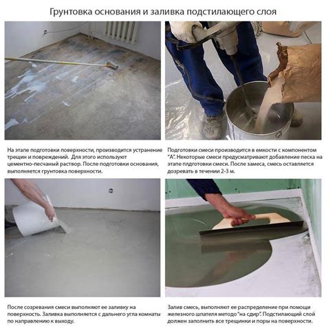 Порядок заливки второго финишного слоя наливного пола поверх базового