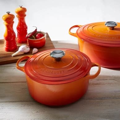 Braadpan Le Creuset Signature Rond Oranjerood Cm Pannenwinkel