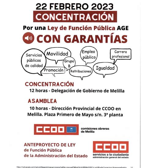 Onda Cero Melilla on Twitter ccoo melilla se concentra mañana