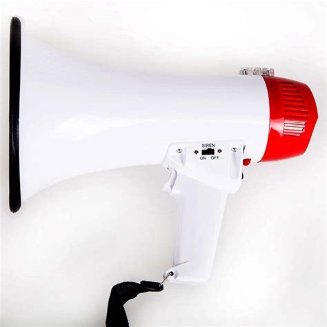 MG-209 ручной мегафон 15 Вт, встроенный сигнал сирена, работает от ...