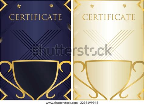 Award Certificate Template Design 22 Stock Vector (Royalty Free ...