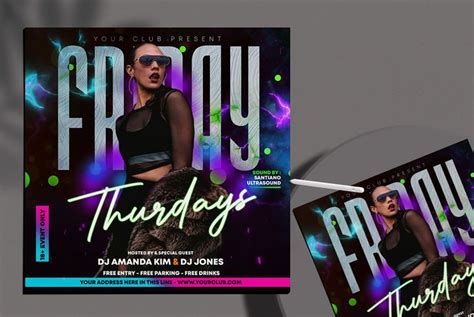 Club Night Party Instagram Free Psd Template Studioflyers