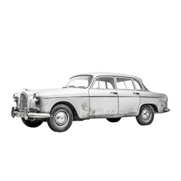 Old Vintage Car With Monochrome Color Old Car Cute PNG Transparent