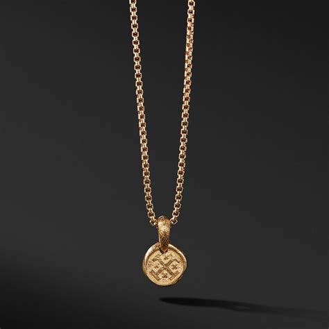 David Yurman Shop Mens Pendants Gold Silver And More Gold Necklace For Men Real Gold