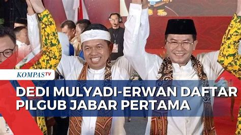 Resmi Maju Pilgub Ini Kata Dedi Mulyadi Usai Daftar Ke Kpu Jawa Barat