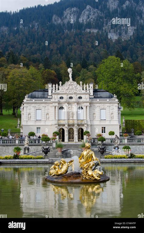 Linderhof Palace In Germany In Southwest Bavaria Near Ettal Abbey