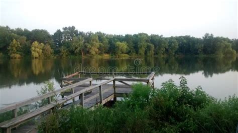 Dock at the lake stock image. Image of lazy, fish, relaxing - 45610463