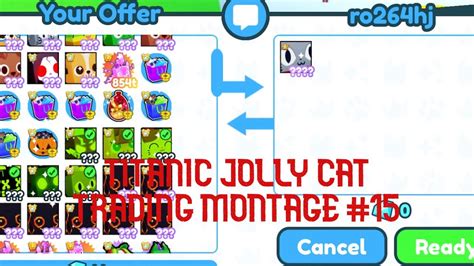 PSX TRADING MONTAGE 15 TITANIC JOLLY CAT Pet Simulator X Roblox