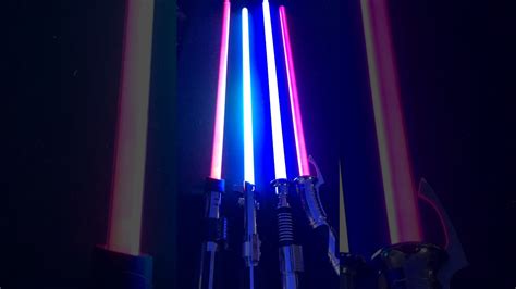 Star Wars Lightsaber Comparison Hasbro Black Series Fx Xenopixel Proffie Neopixel Shorts Jedi