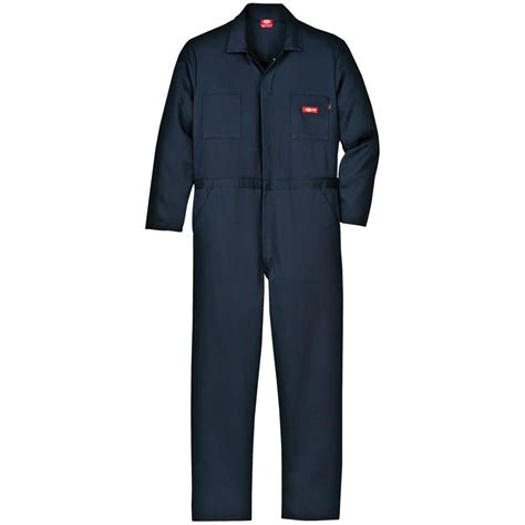 Dickies® Flame Resistant Long Sleeve Work Coveralls Navy Work