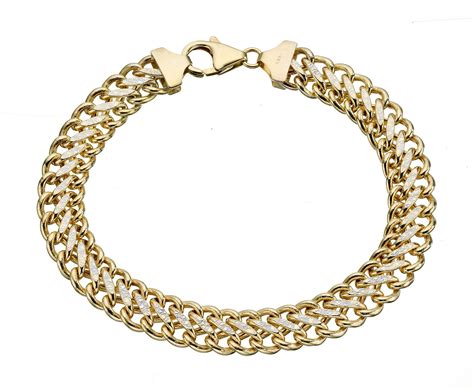 9ct Gold Detailed Bracelet Ernest Jones