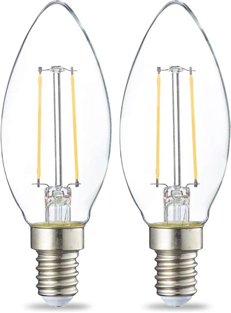 Amazon Basics LED E14 Small Edison Screw Candle Bulb 2 1W Equivalent