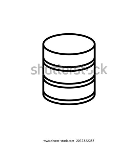 Database Icon Vector Illustration Database Icon Stock Vector Royalty Free 2037322355