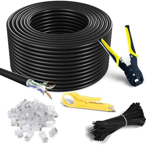 Mutecpower Cables Cat Impermeables Para Exteriores De M Cca