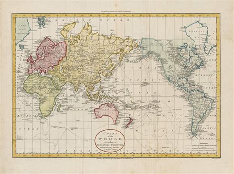 Captain Cook's World Wall Map Published 1801 | Shop Mapworld