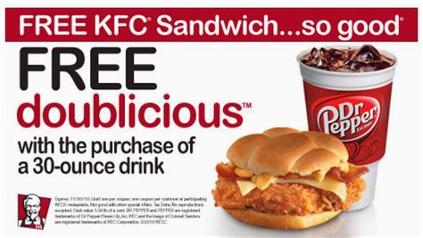 Note You Can Also Get This At Coupons For Kentucky Fried Chicken