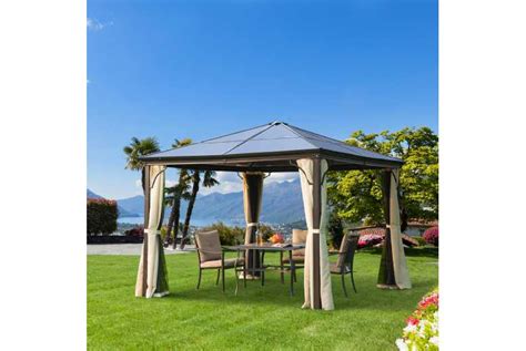 Outsunny 3 X 3m Hardtop Gazebo Canopy W Polycarbonate Roof Wowcher