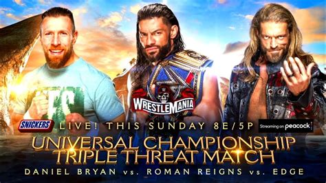 Roman Reigns Vs Edge Vs Daniel Bryan WrestleMania 37 Promo YouTube