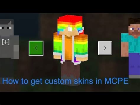 How To Get CUSTOM SKINS In MCPE YouTube