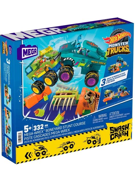 Joc Lego Set Hot Wheels Monster Trucks Smash Crash Mega Wrextm Boneyard