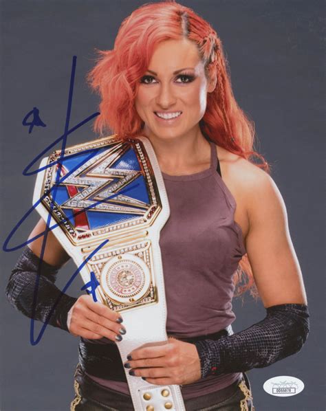 Becky Lynch Signed Wwe X Photo Jsa Coa Pristine Auction