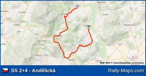 Ss And Lick Stage Map Historic Vltava Rallye Rally