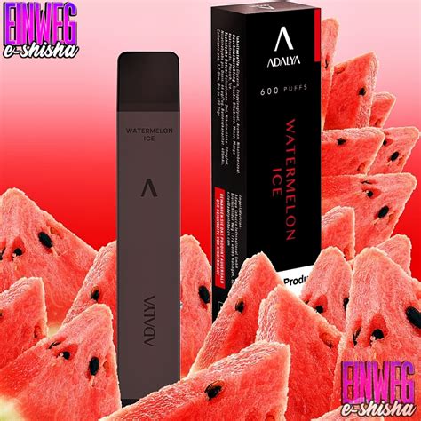 Adalya Vape Watermelon Ice 600 Züge Nikotin 12 mg einweg e