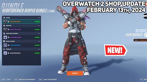 New Heartbreaker Reaper And Owl Skins Overwatch Shop Update