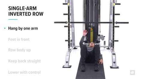 Single-arm inverted row | Exercise Videos & Guides | Bodybuilding.com