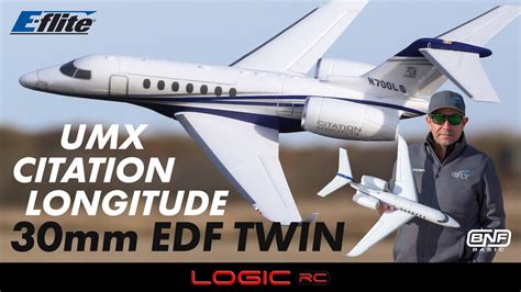 E Flite UMX Citation Longitude Twin 30mm EDF BNF Basic With SAFE Select