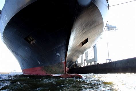 Container Ship Bow Port Of Hamburg Gcaptain