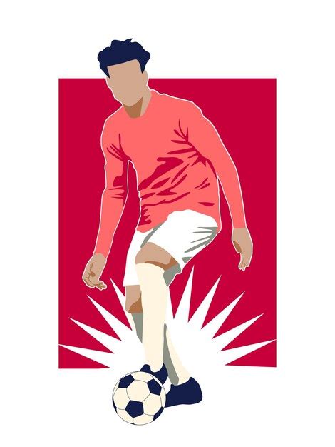 Premium Vector Soccer Player Ready To Kick The Ball