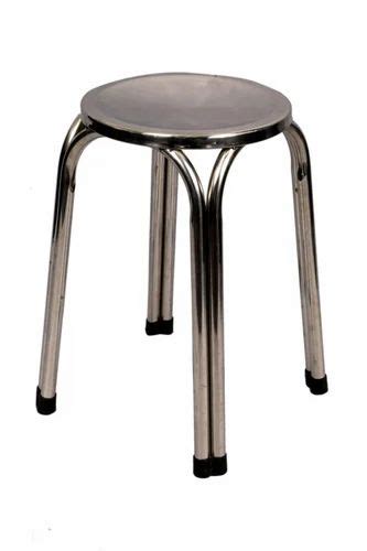 Polished Stainless Steel Round Stool At Rs 450 In New Delhi ID