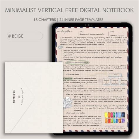 Free Digital Notebook Template for GoodNotes & Notability - Yaayplanners