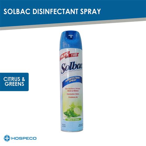 Solbac Citrus Greens Disinfectant Spray G Air Freshener Odor