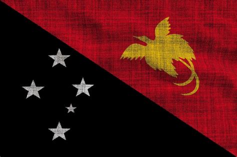 Bandeira Nacional De Papua Nova Guin Fundo Bandeira De Papua Nova