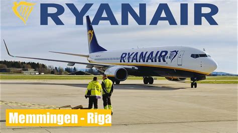 Trip Report Ryanair Boeing 737 Memmingen Riga YouTube