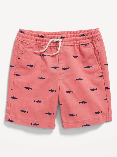 Printed Functional Drawstring Twill Shorts For Toddler Boys Old Navy