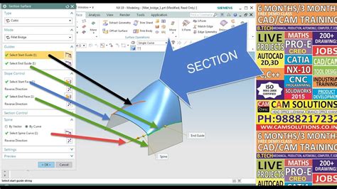 Siemens Nx Basic Training Tutorial For Beginner Section Surfacing