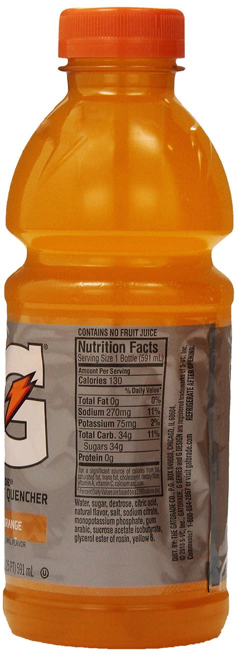 Orange Gatorade Label