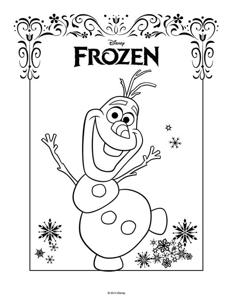 Disegni Da Colorare Di Frozen Da Stampare Gratisolaf Blogmammait