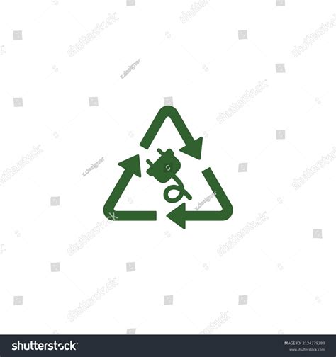 Recycling Ewaste Vector Sign Badge Illustration Stock Vector (Royalty ...