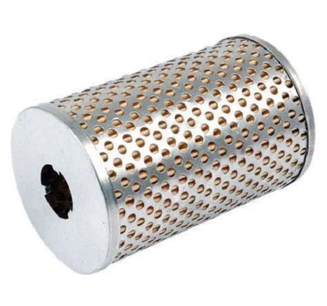 Silver Polished Cylindrical Mild Steel Tractor Oil Filter At Best Price