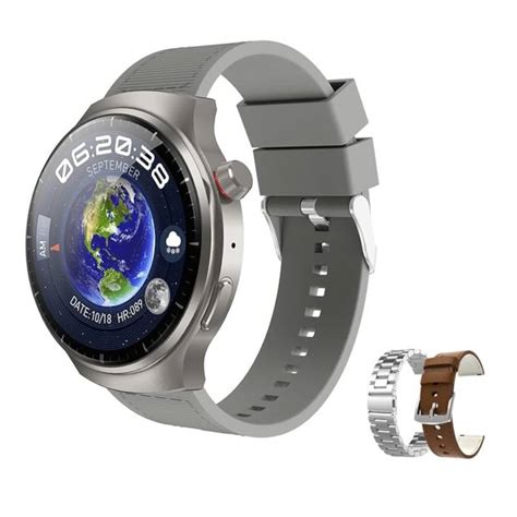 Smartwatch Hw6 Max Con 3 Correas Intercambiables Plateado Generico