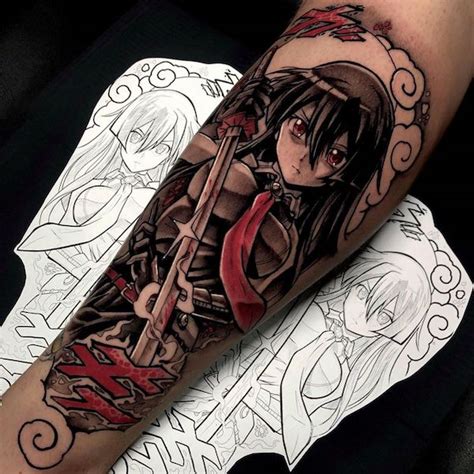 Unique Anime Tattoo Designs Art And Design