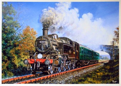 TRAIN S BR TANK ENGINE DORSET STEAM ART BY MALCOLM R Flickr